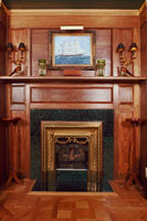 Solid Mahogany Fireplace Surround by Artisans of the Valley