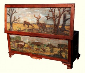 Safari Chest by Artisans of the Valley - Hand Carved Widlife Scenes