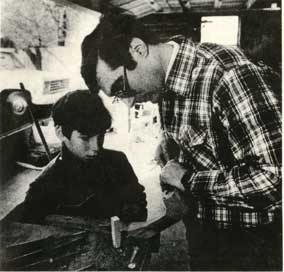 Stanley Saperstein & son Eric Saperstein Circa 1980