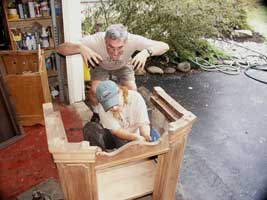 Theresa Tonte - Artisans of the Valley - Radio Cabinet Restoration - Stan Being Weird!