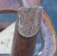 Circa 1790 Chippendale Chairs Circa 1790 Before Restoration Closeup Break