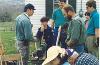 Howell Living Historical Farm - Walking Stick Class by Artisans of the Valley's Stanley D. Saperstein