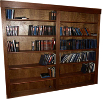 Original Design Mahogany Bookcases by Artisans of the Valley View 1