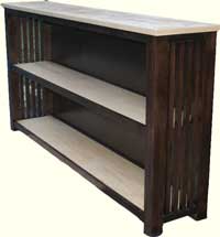 Custom solid hard maple mission style shelf by Artisans of the Valley