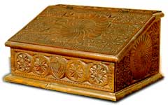 Fresian Carved Desk Box (click for larger photo)