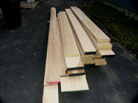 Artisans of the Valley Contract Description - Pile of solid oak lumber