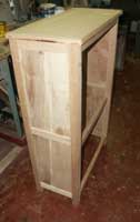 Solid Cherry Custom Pie Safe by Artisans of the Valley - In Progress With Panels