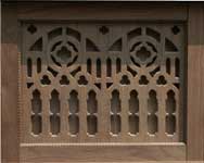 Hand Made Custom Solid Walnut New Wave Gothic Server by Artisans of the Valley - In Progress - Unfinished Door Closeup