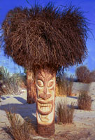 Artisans of the Valley feature Chainsaw Carving by Bob Eigenrauch - Tiki with Grass Hair