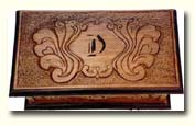 Hand Carved Walnut Biblebox