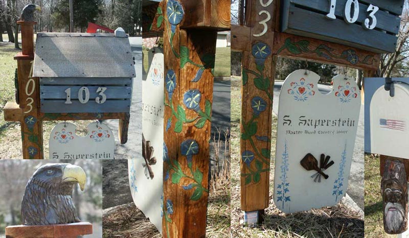 sign Cake posts and  rustic Mailbox Ideas Designs Custom Post