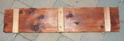 Hand Carved Western Red Cedar Sign - "He shall keep thy soul." - Back View