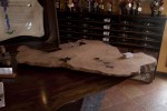 Artisans of the Valley at Hopewell Valley Vineyards Mixing Pallets 2012 - Redwood Burl Table in Progress