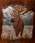 Wildlife Moose Carving by Eric M. Saperstein Artisans of the Valley patterns by Lora S. Irish