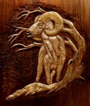 Wildlife Ram Carving by Eric M. Saperstein Artisans of the Valley patterns by Lora S. Irish