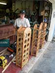 Custom OSB & Cherry Wine Racks