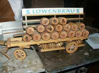 Circa 1950 Lowenbrau Beer Wagon - Wagon Before Restoration