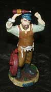 Collectable Fiddler on the Roof Chess Set - Broken Arm After Restoration Front View