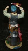 Collectable Fiddler on the Roof Chess Set - Broken Arm After Restoration Back View