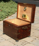 Golden Oak Toolbox - Conversion to Humidor After Restoration Open Box