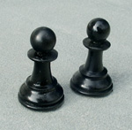 Artisans of the Valley Chess Set Restoration - Two Library Set Pawns Restoration Complete
