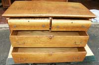 Golden Oak Dresser - After Restoration Front View 2