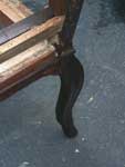 Victorian Arm Chair - Frame Restoration Complete Back Leg