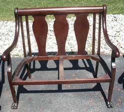 Victorian Chair and Setea Restoration - Setea Complete