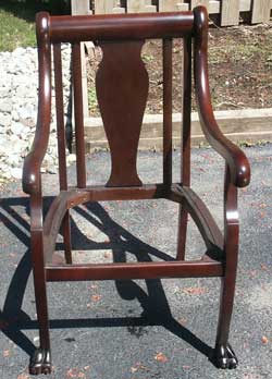 Victorian Chair and Setea Restoration - Chair Complete
