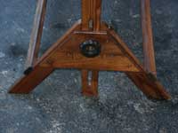 Artisans of the Valley Drafting Table Restoration Completed - Base Closeup