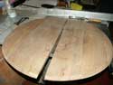 Walnut Drop Leaf Table Before Restoration - Unfinished Top