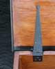 Circa 1900 Dove Tailed Pine Toy Chest - Restoration Complete Hinge Closeup