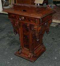 Circa 1880 African Mahogany Podium - Restoration Completed