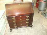 Victorian mahogany Secretary - Base Before Restoration