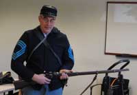Stanley Saperstein presenting US Sharpshooter Sharps Rifle
