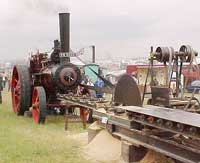 Steam tractorl power example for sawmill