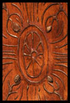 Custom Cherry Hand Carved Hamper - Carving Closeup