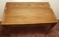 Poplar Teacher's Desk - Hand Carved Mission Style