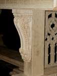Artisans of the Valley - 2007 Gothic Table Project - Assembled Corbel Closeup
