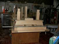 Artisans of the Valley - 2007 Gothic Table Project - Dry Fit Table Pile of Parts