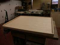 Oak Torah Table - In Progress View 2