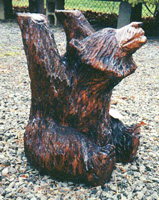 Artisans of the Valley feature Chainsaw Carving by Bob Eigenrauch - Bear table base