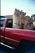 Artisans of the Valley feature Chainsaw Carving by Bob Eigenrauch - Three Bears in a Pickup Truck