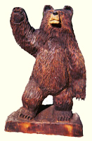 Artisans of the Valley feature Chainsaw Carving by Bob Eigenrauch - Bear Waiving