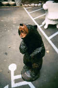 Artisans of the Valley feature Chainsaw Carving by Bob Eigenrauch - Standing Black Bear Cub