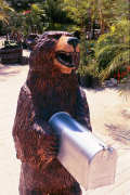 Artisans of the Valley feature Chainsaw Carving by Bob Eigenrauch - Bear Mailbox Closeup
