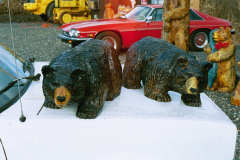 Artisans of the Valley feature Chainsaw Carving by Bob Eigenrauch - Two Black Bear Cubs