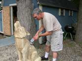 Step 21 Timberwolf Chainsaw Carving - Stan Saperstein