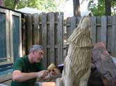 Step 23 Timberwolf Chainsaw Carving - Stan Saperstein