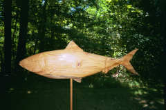 Artisans of the Valley feature Chainsaw Carving by Bob Eigenrauch - Unfinished Fish